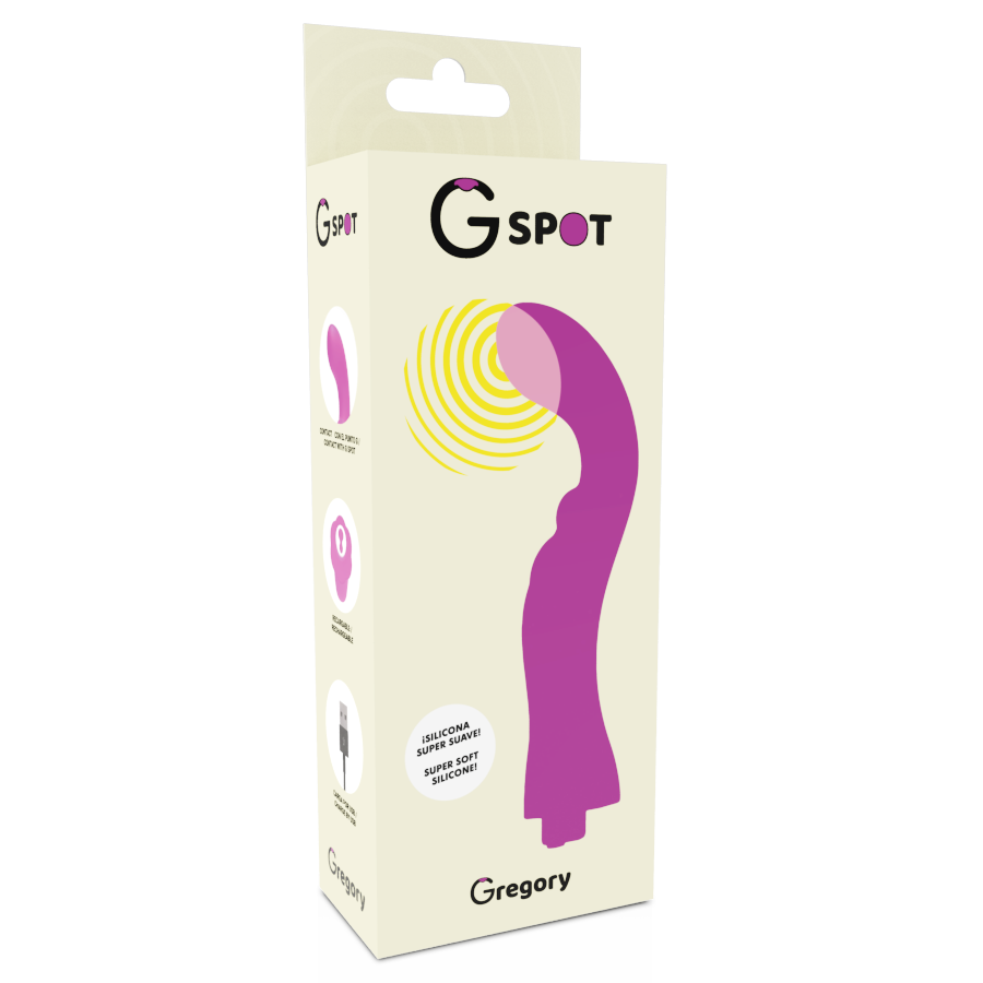 Vibratore Punto G Ricaricabile G-Spot Gregory — Silicone