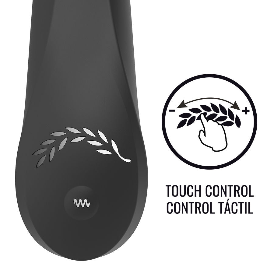 Vibratore Touch Control Black&Silver Kean — Silicone, USB