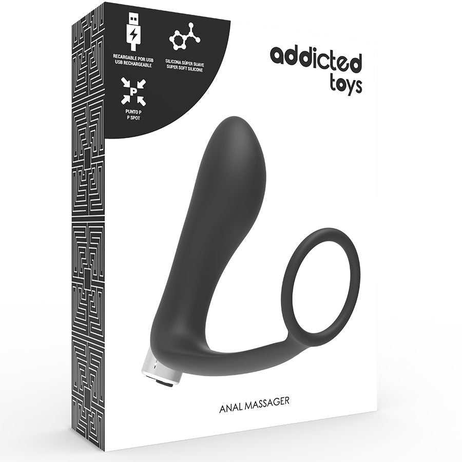 Vibratore Prostatico Ricaricabile Addicted Toys Modello 1 — Nero
