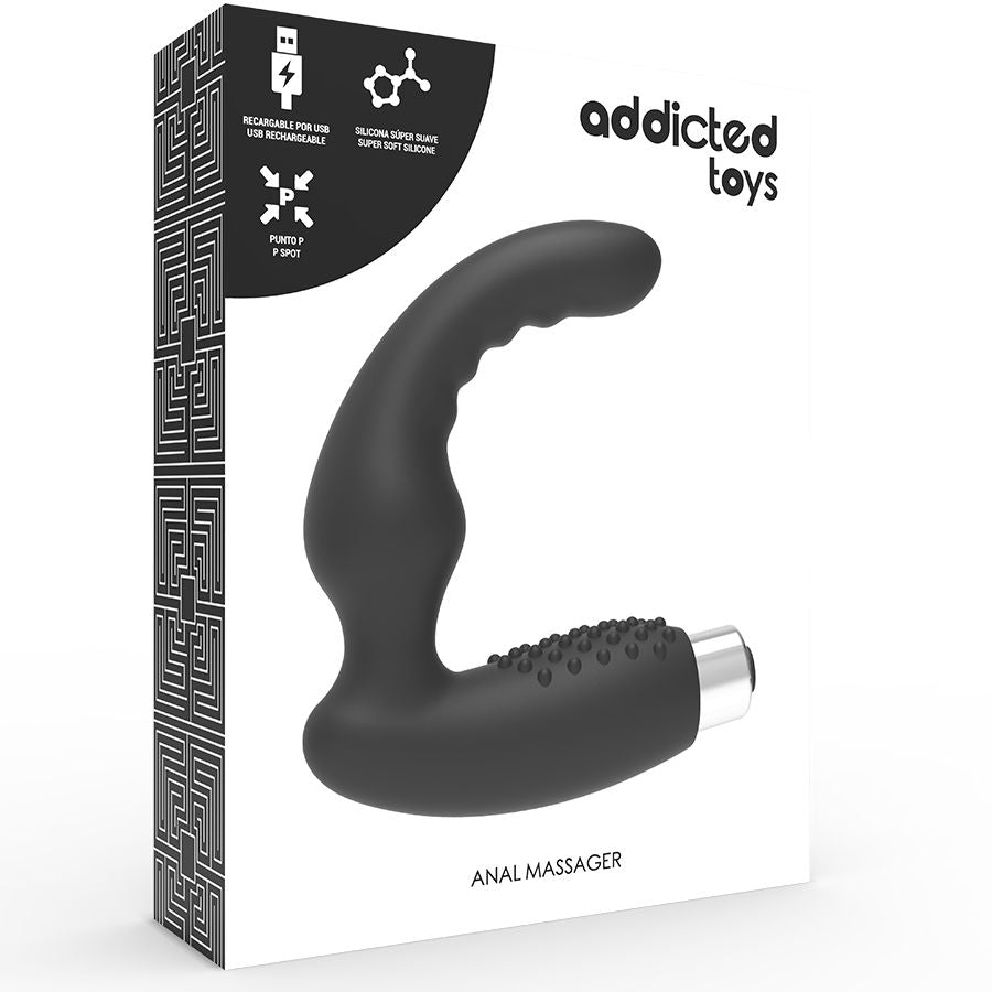 Vibratore Prostatico Ricaricabile Addicted Toys Modello 2 — Nero