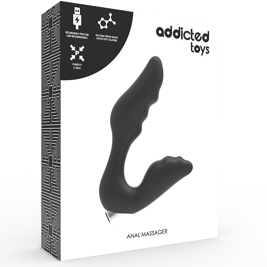 Vibratore Prostatico Ricaricabile Addicted Toys Modello 6 — Nero