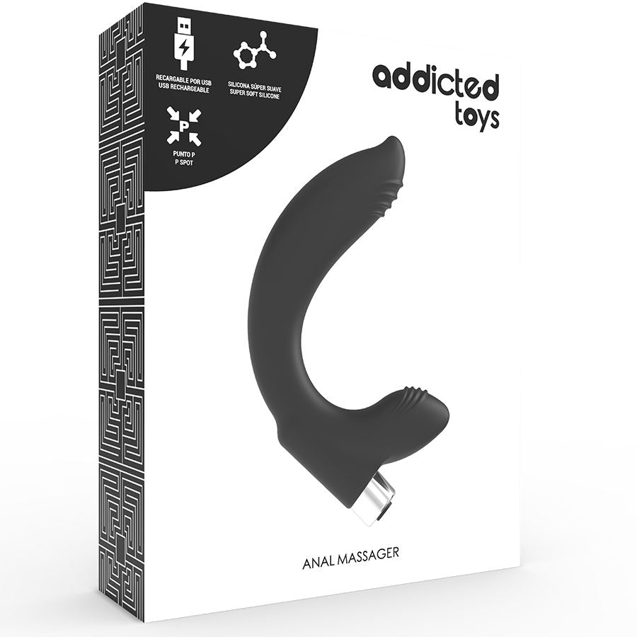 Vibratore Prostatico Ricaricabile Addicted Toys Modello 7 — Nero