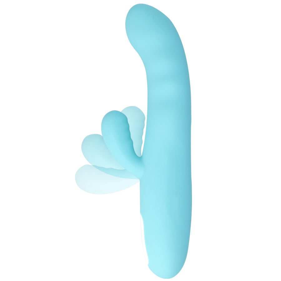 Vibratore Rabbit Punto G e Clitoride MIA Eiffel — Blu Turchese