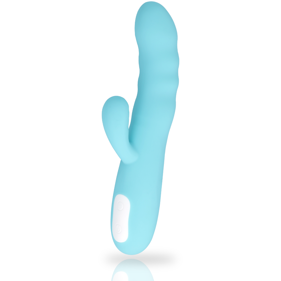 Vibratore Rabbit Punto G e Clitoride MIA Eiffel — Blu Turchese