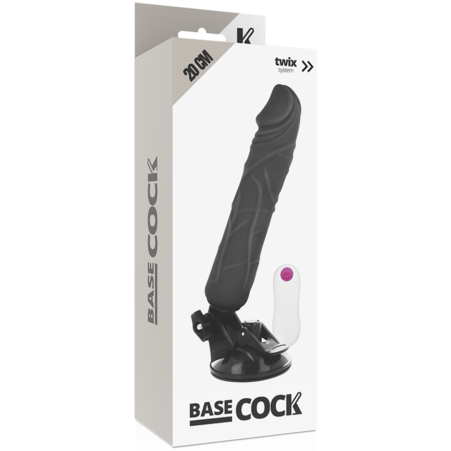Dildo Realistico Vibrante Telecomandato Basecock — 20 cm