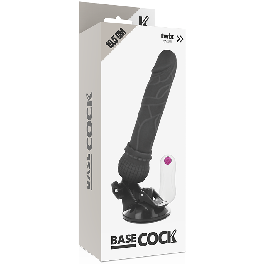 Dildo Realistico Vibrante con Telecomando Basecock — 19.5 cm