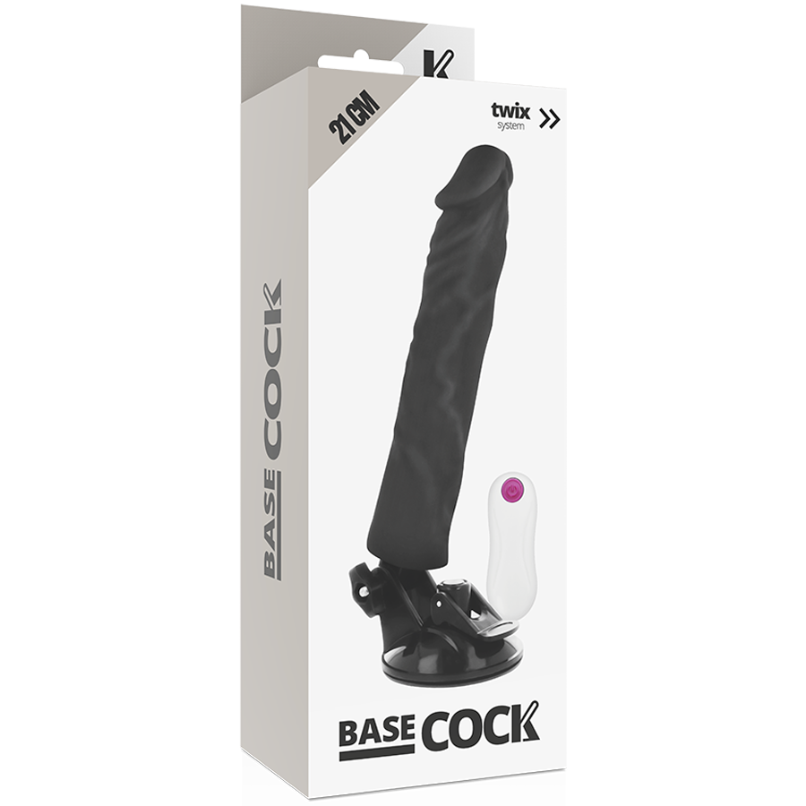 Dildo Realistico Vibrante Telecomandato Basecock — 21 cm