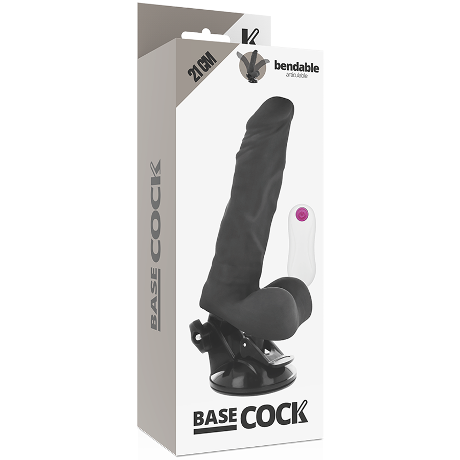 Dildo Realistico Vibrante Telecomando Basecock — 21 cm