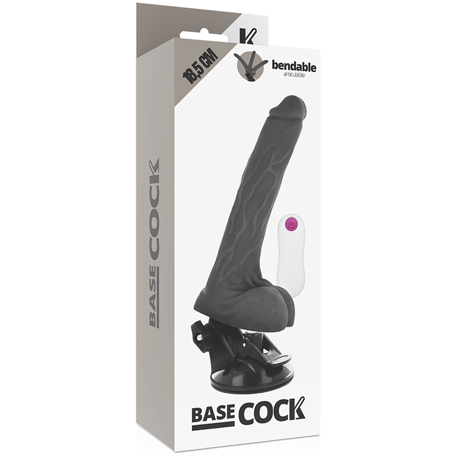 Dildo Realistico Vibrante Flessibile Basecock — 18.5 cm