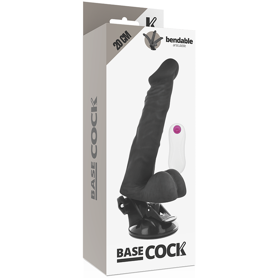 Dildo Realistico Vibrante Telecomandato Basecock — 20 cm