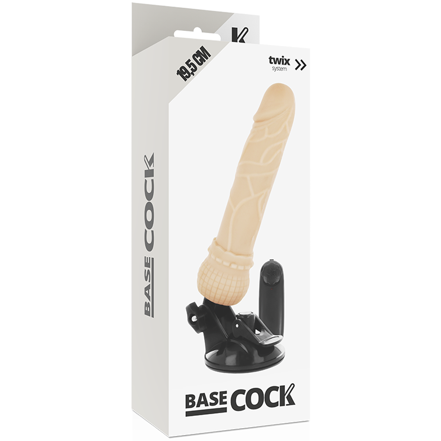 Dildo Realistico Vibrante Basecock — 19.5 cm, Telecomando