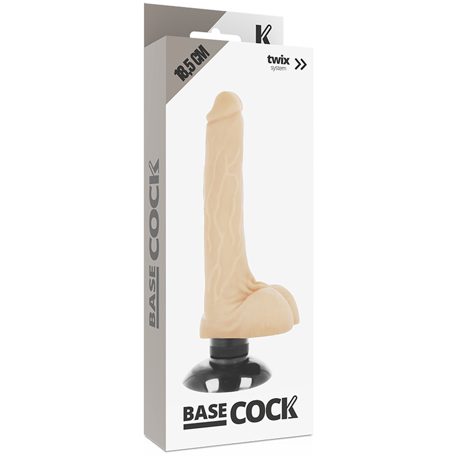 Dildo Realistico Vibrante Basecock — 18.5 cm