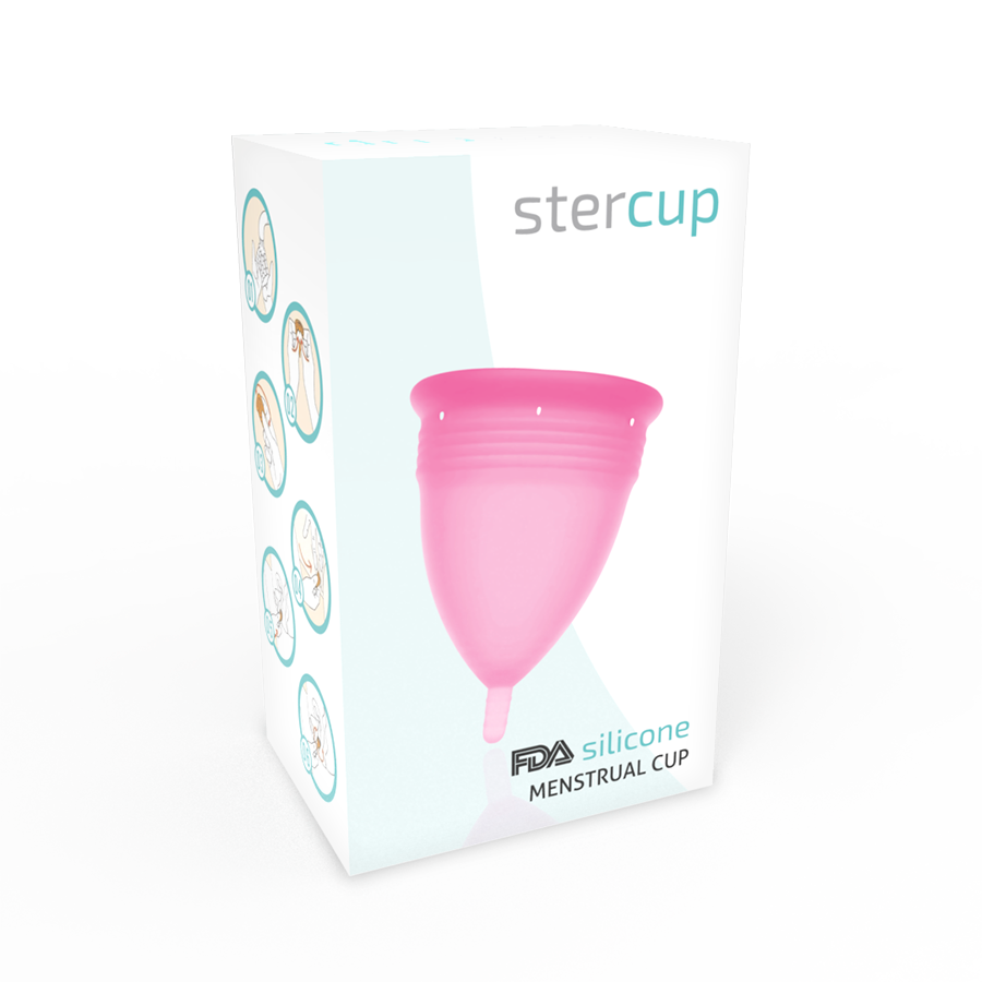 Coppetta Mestruale in Silicone Stercup — Taglia L, Rosa