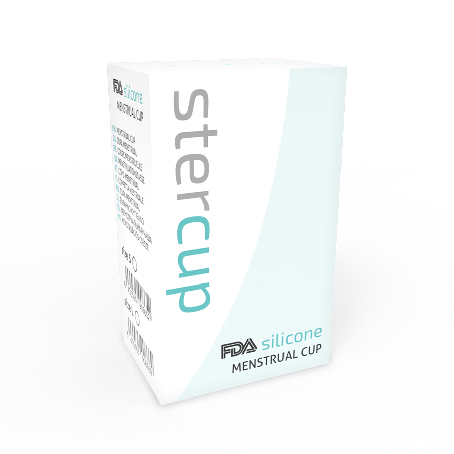 Coppetta Mestruale in Silicone Stercup — Taglia L, Lilla