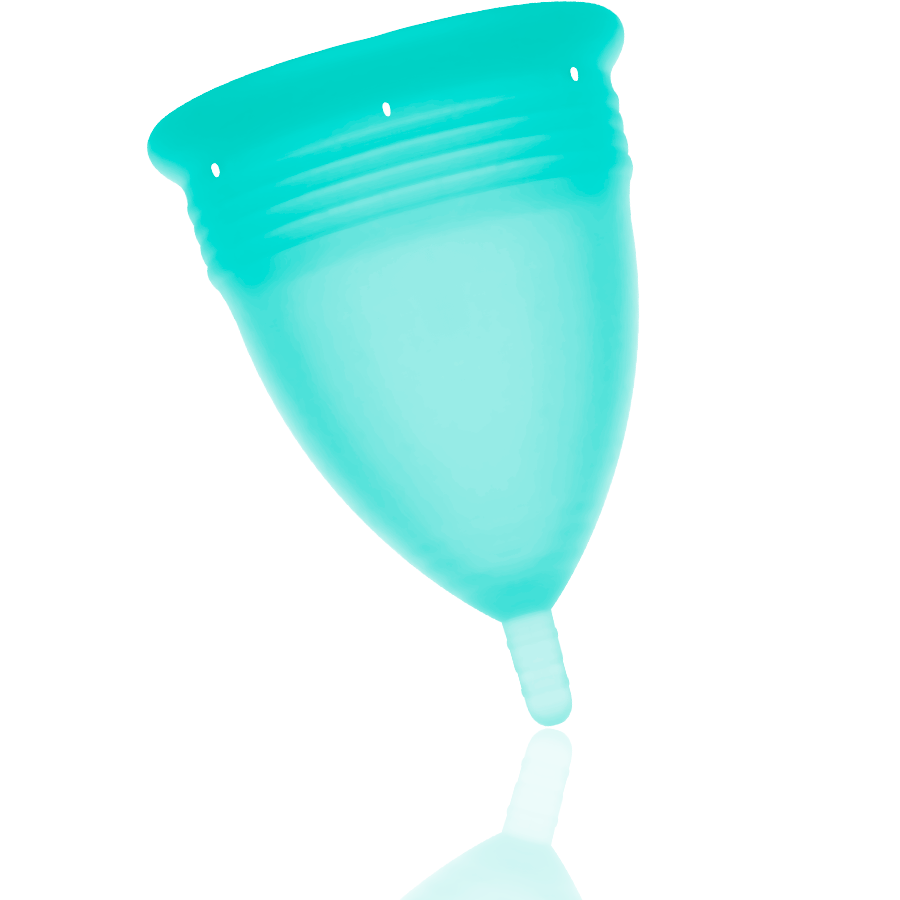 Coppetta Mestruale in Silicone Stercup — Taglia S, Acquamarina