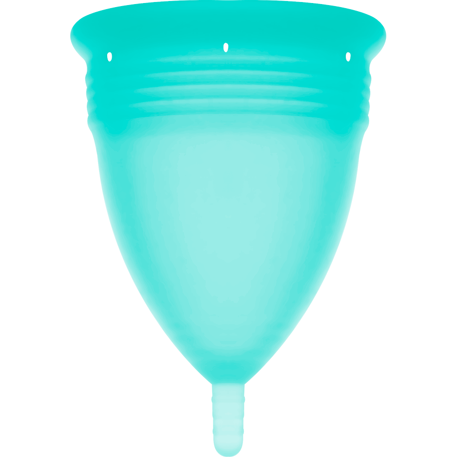 Coppetta Mestruale in Silicone Stercup — Taglia S, Acquamarina