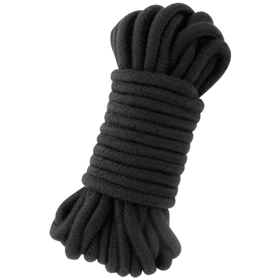 Corda Bondage Giapponese Darkness — Cotone Nero, 10 m