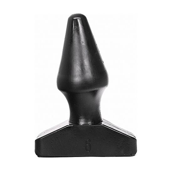 Plug Anale a Cono All Black — 15,5 cm