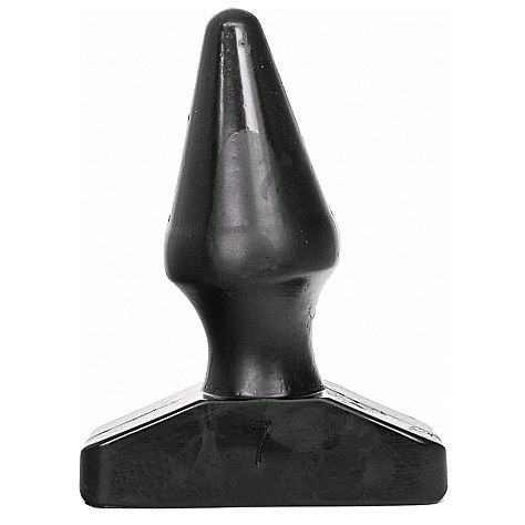 Plug Anale a Cono All Black — 16 cm