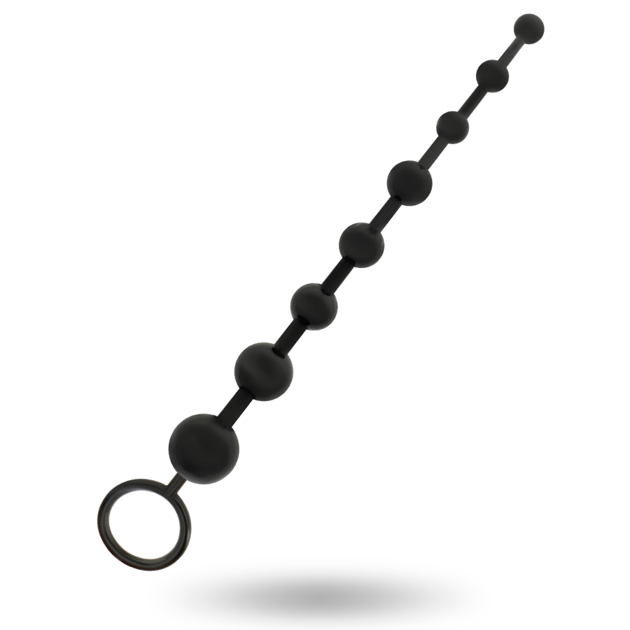 Plug Anale a Palline Addicted Toys — 8 Sfere, 29 cm, Nero