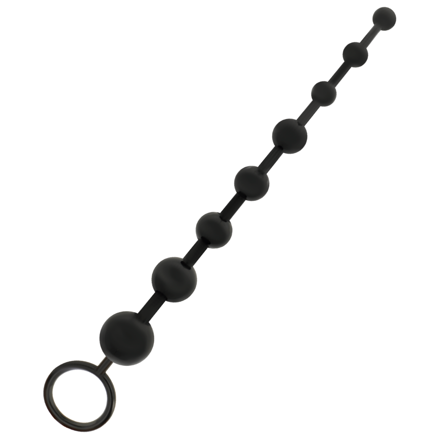 Plug Anale a Palline Addicted Toys — 8 Sfere, 29 cm, Nero