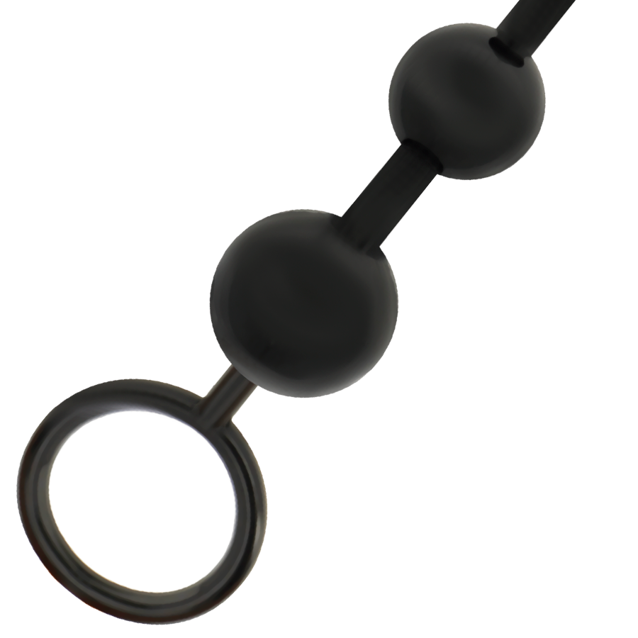 Plug Anale a Palline Addicted Toys — 8 Sfere, 29 cm, Nero