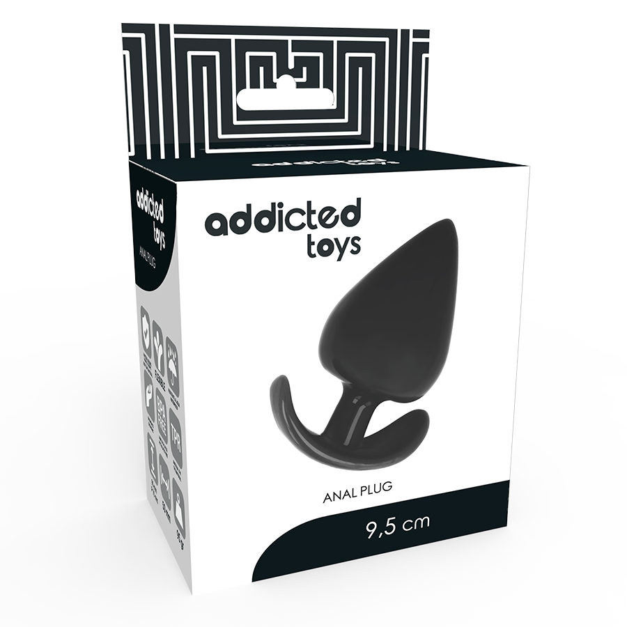 Plug Anale Addicted Toys — Silicone Doppia Densità, 9.5 cm