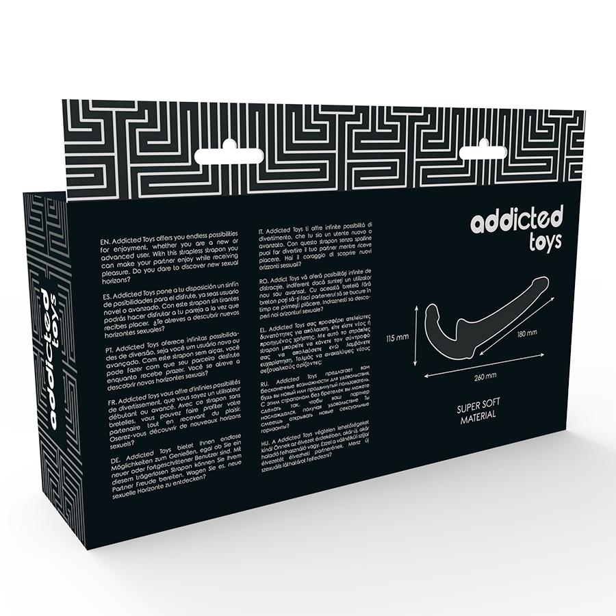 Imbracatura Strapless con Punto G Addicted Toys — Nero