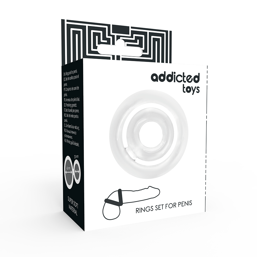 Anello Fallico in Silicone Addicted Toys Potenz — Trasparente
