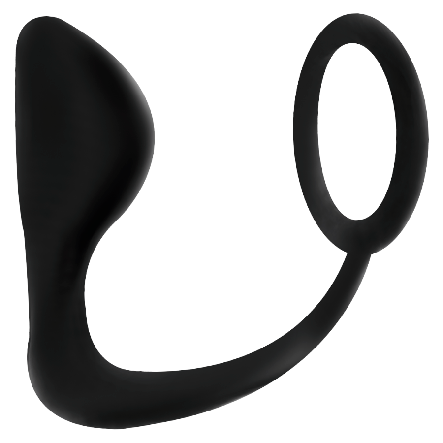 Plug Anale con Anello Fallico Addicted Toys — TPR Nero