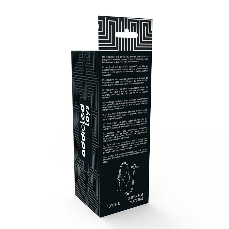 Set Clistere Anale Addicted Toys — TPR Ipoallergenico, Nero