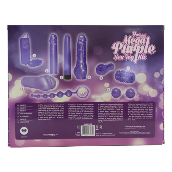 Kit Sex Toys Multifunzione Toyjoy Solo per Te — 9 Pezzi, Viola