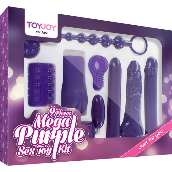 Kit Sex Toys Multifunzione Toyjoy Solo per Te — 9 Pezzi, Viola