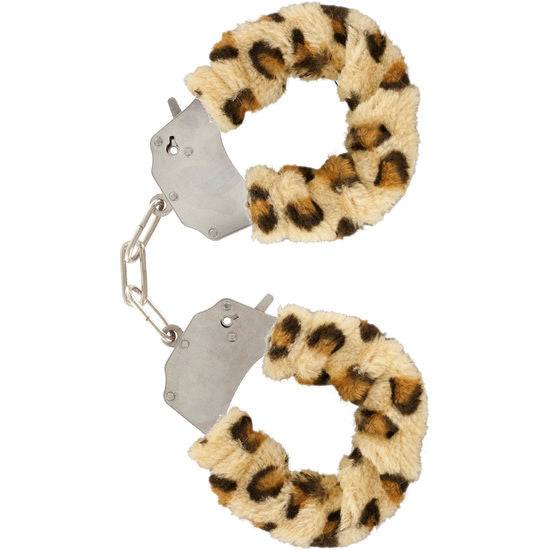 Manette BDSM Leopardate Toyjoy — Peluche, Catena Cromata