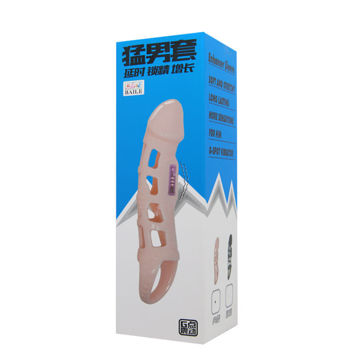 Guaina Fallica Vibrante con Cinturino Baile — TPE 13,5 cm