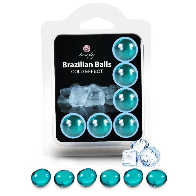 Palline Lubrificanti Effetto Freddo Secretplay — Set 6 Pezzi