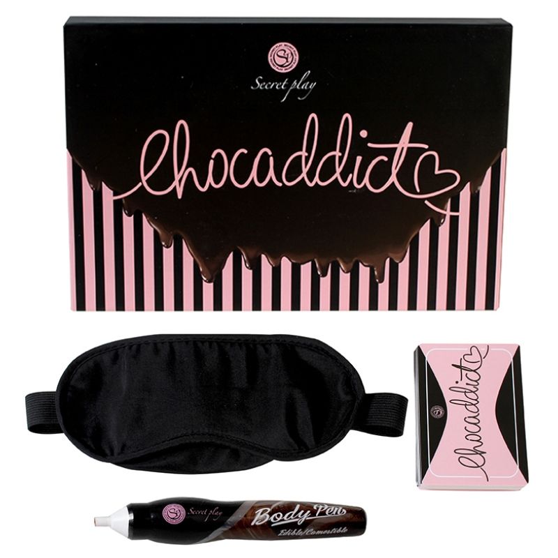 Gioco di Coppia Erotico Secretplay Chocaddict — Carte e Benda