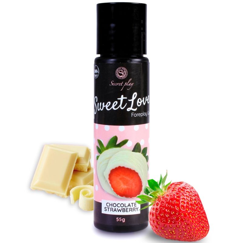 Gel Commestibile Erotico Secretplay Dolce Amore — Fragola 60 ml