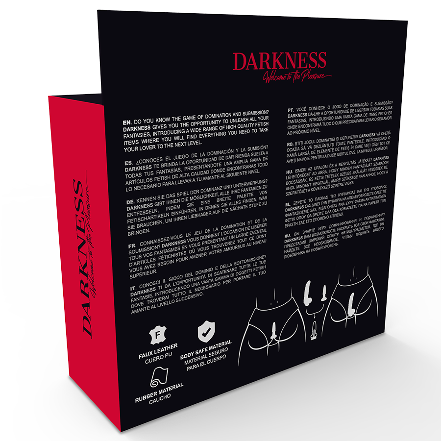 Imbracatura con Dildo e Plug Intercambiabile Darkness