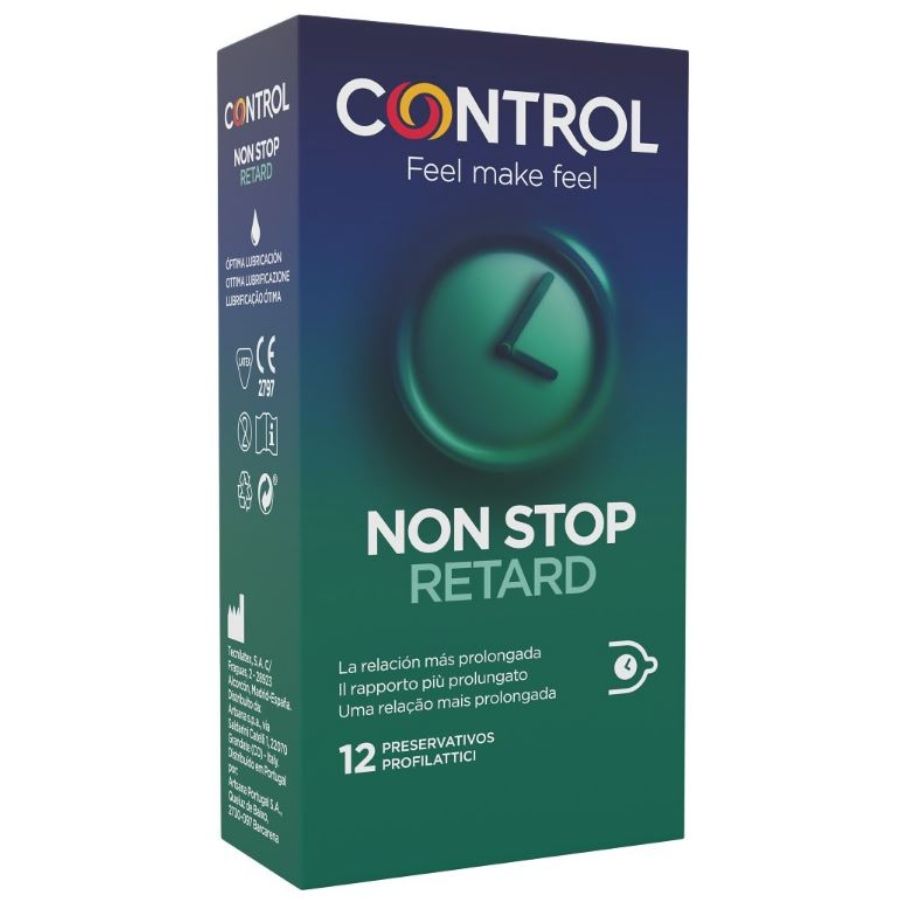 Preservativi Ritardanti Control Non Stop Retard — 12 Unità