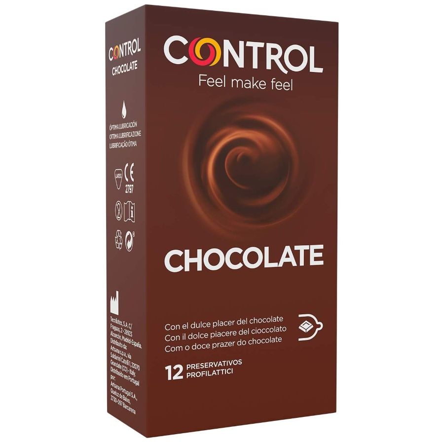 Preservativi al Cioccolato Control Sex Senses — 12 Pezzi