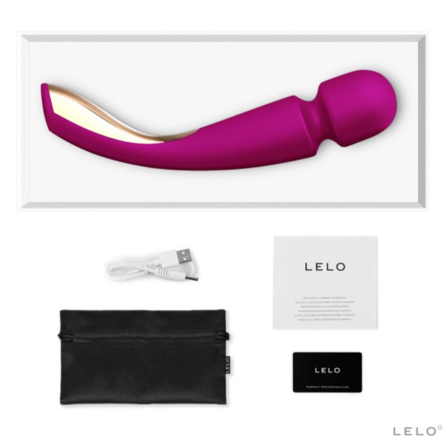 Vibratore Wand LELO Smart Wand 2 — 10 Modalità, Bordeaux