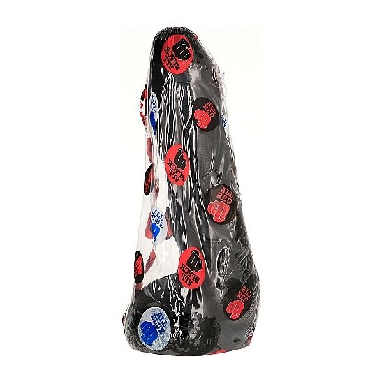 Dildo Anale Realistico All Black — PVC, 20 cm