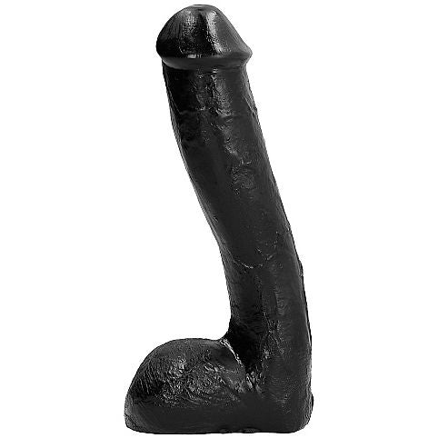Dildo Anale Realistico All Black — PVC, 23 cm