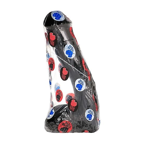 Dildo Anale Realistico All Black — PVC, 23 cm