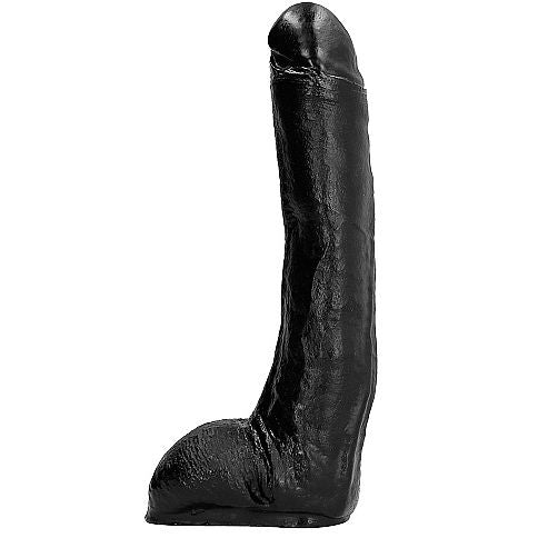 Dildo Realistico Flessibile All Black — PVC, 29 cm