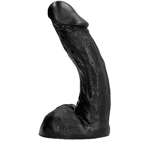 Dildo Realistico All Black Dong — 23 cm