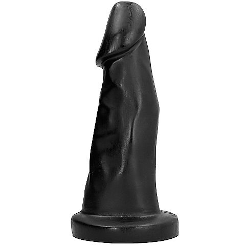 Dildo Realistico All Black Dong — PVC 27 cm