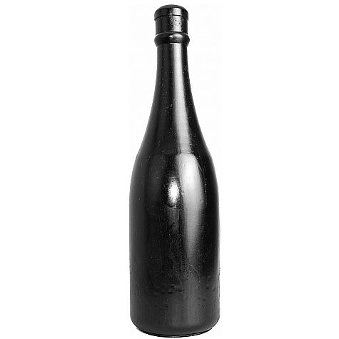 Plug Anale a Forma di Bottiglia All Black — 34,5 cm