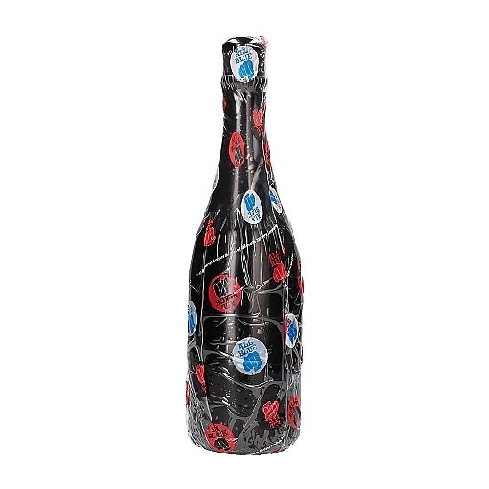 Plug Anale a Forma di Bottiglia All Black — 34,5 cm